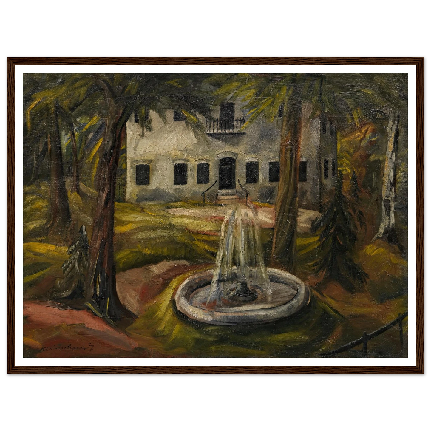 Schloss Burgau bei Wasserburg am Inn (1909) Art Print | Paul Kleinschmidt-Quipham Collections