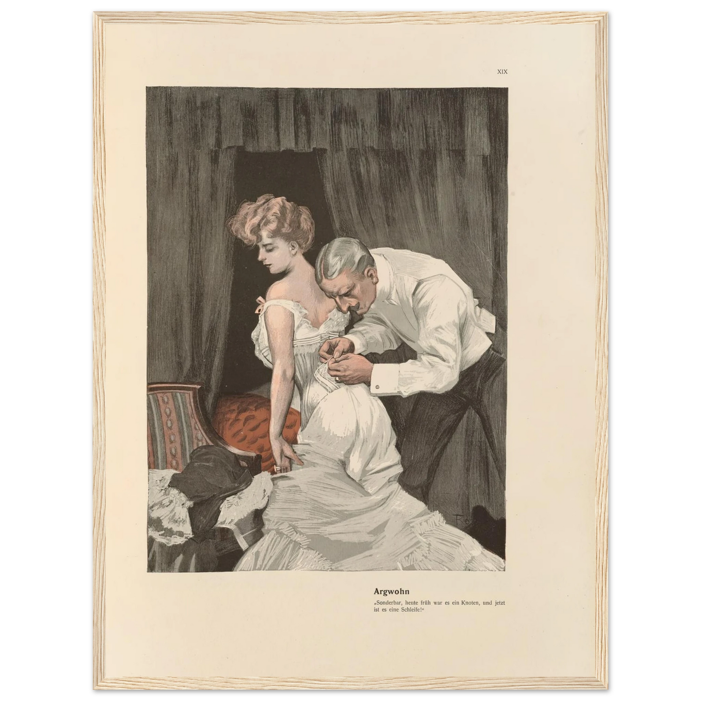 Argwohn (1908) Art Print | Ferdinand Freiherr von Reznicek-Quipham Collections