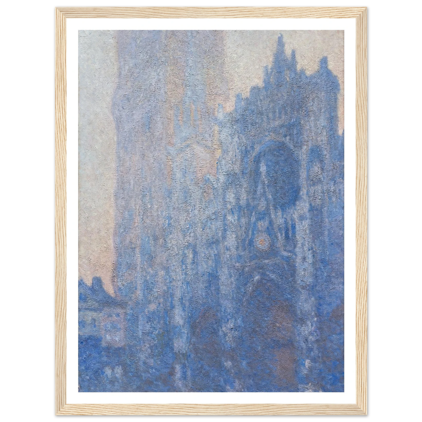 Rouen Cathedral Façade and Tour d’Albane (Morning Effect) (1894) Art Print | Claude Monet-Quipham Collections