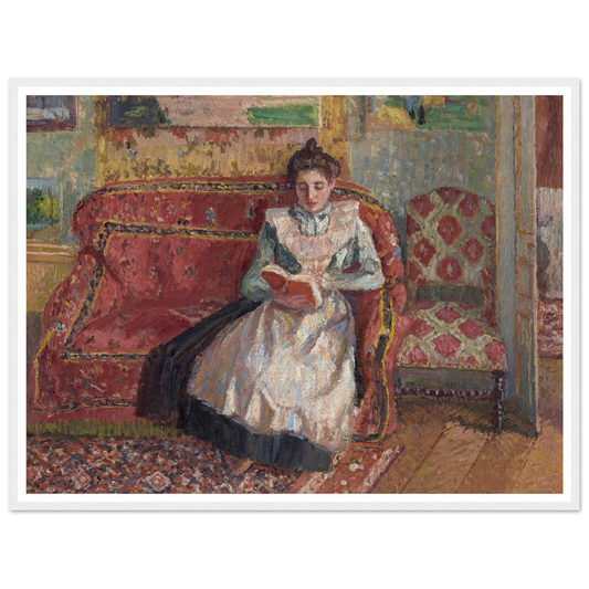 Jeanne Pissarro dite Cocotte, lisant (1899) Art Print | Camille Pissarro-Quipham Collections