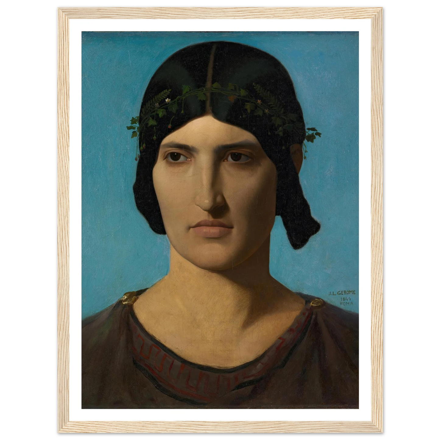 Head of an Italian Woman (1847-1860) Art Print | Jean Leon Gerome-Quipham Collections
