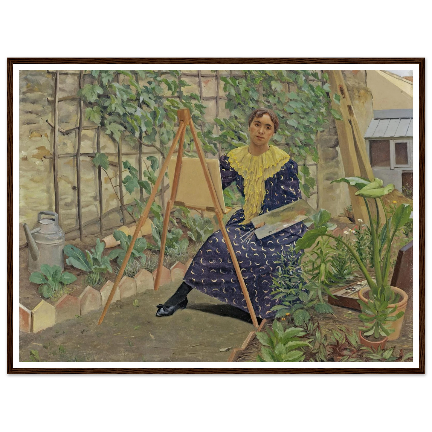 Young Girl Painting (1892) Art Print | Felix Vallotton-Quipham Collections