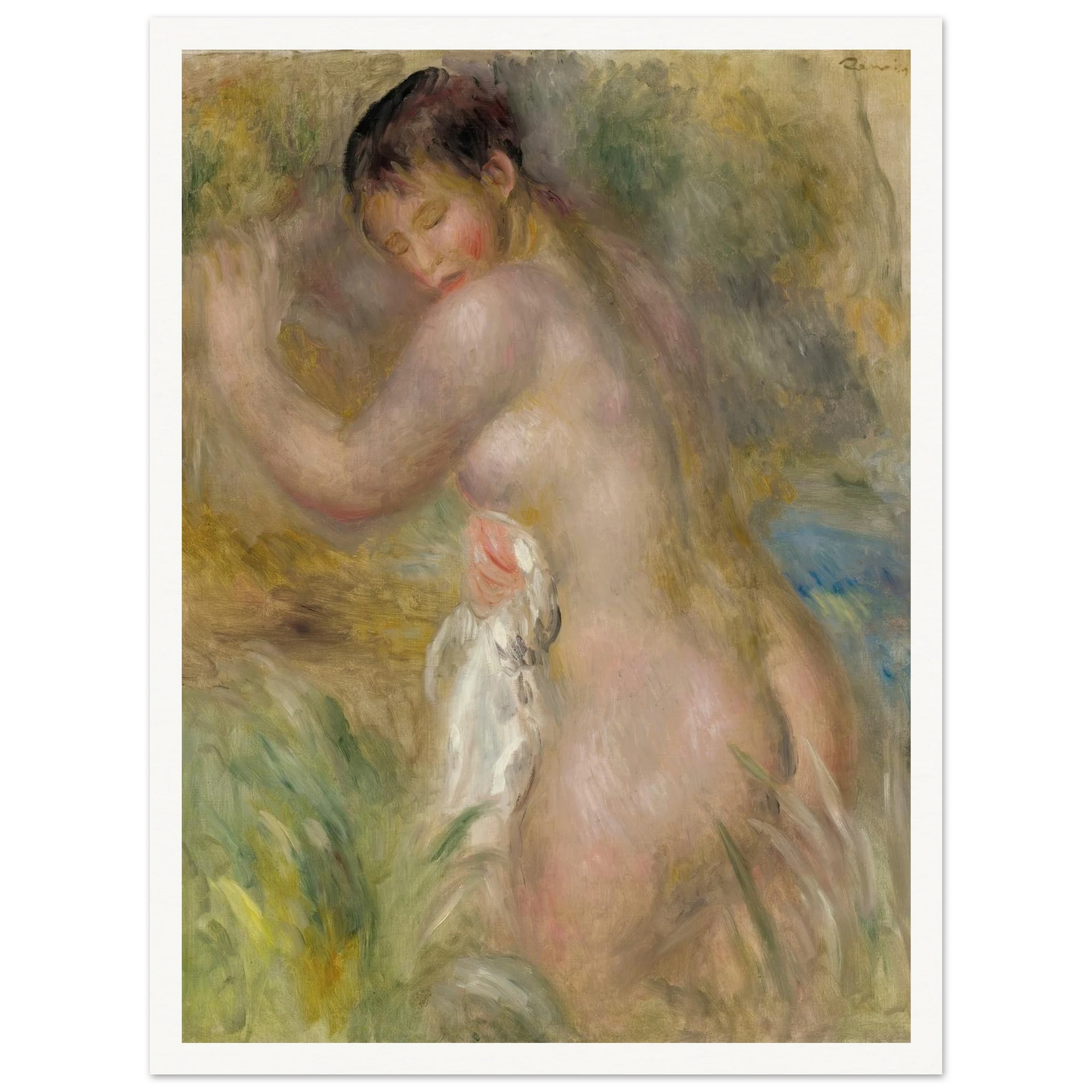 La Baigneuse Art Print | Pierre Auguste Renoir-Quipham Collections