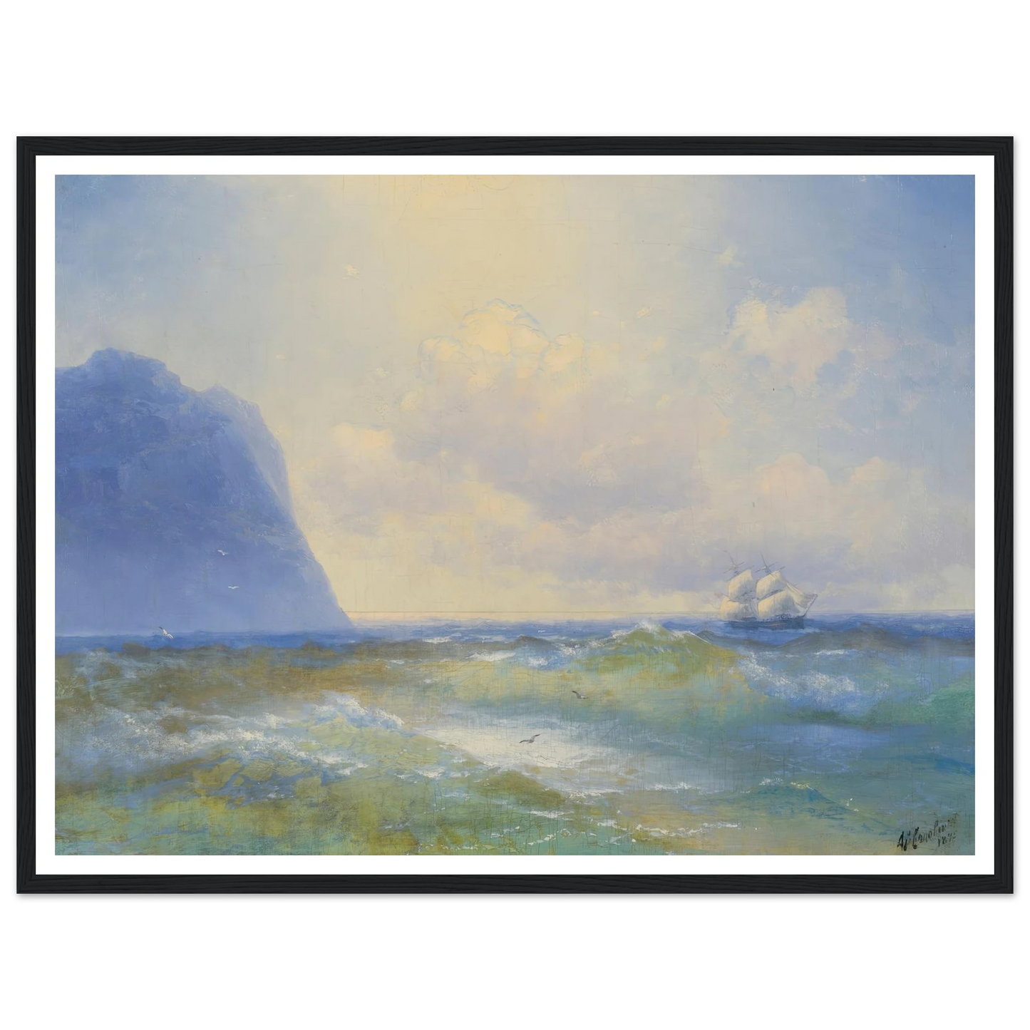 Ship At Sea ( 1895) Art Print | Ivan Konstantinovich Aivazovsky-Quipham Collections