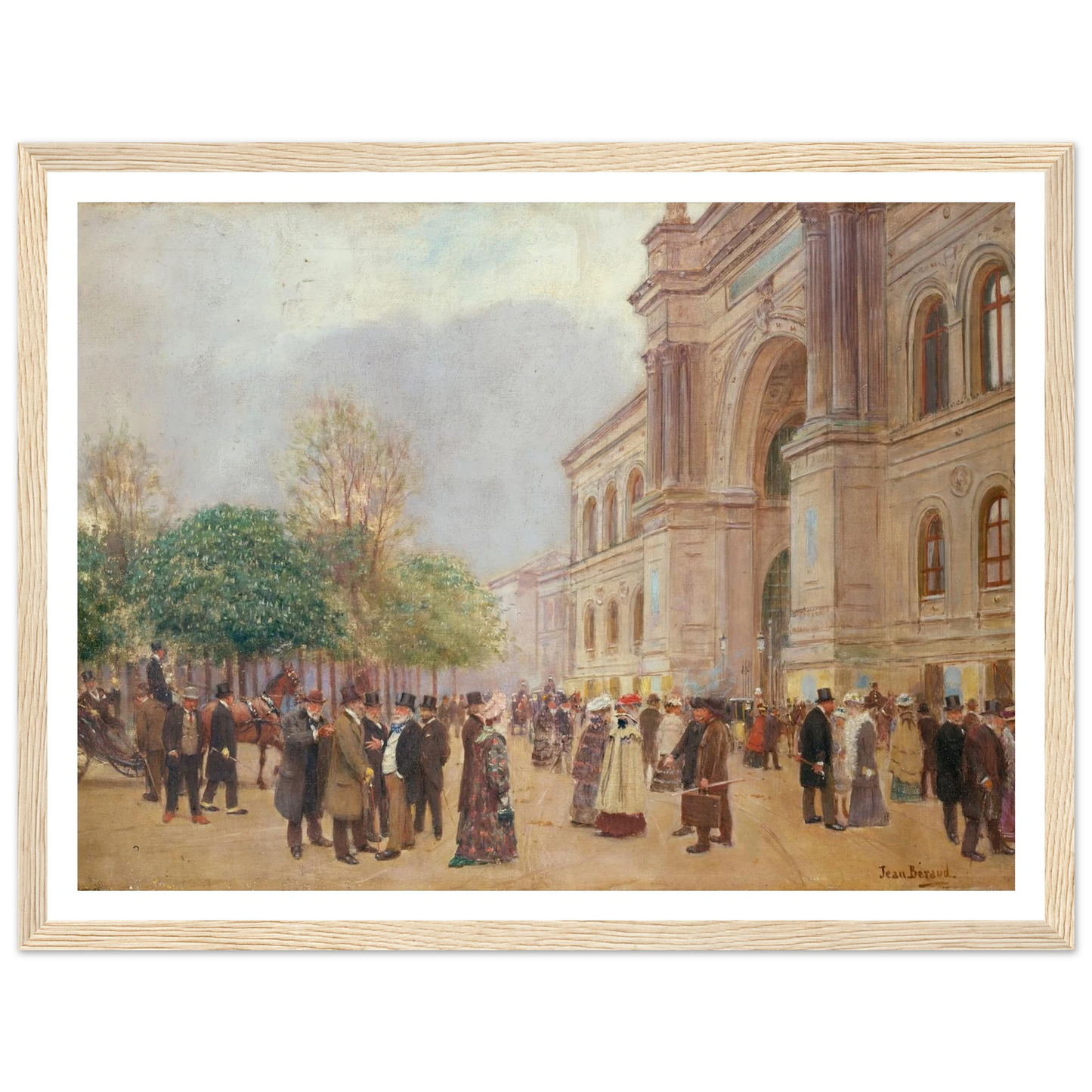 La sortie du Salon, au Palais de l’Industrie (1890) Art Print | Jean Beraud-Quipham Collections