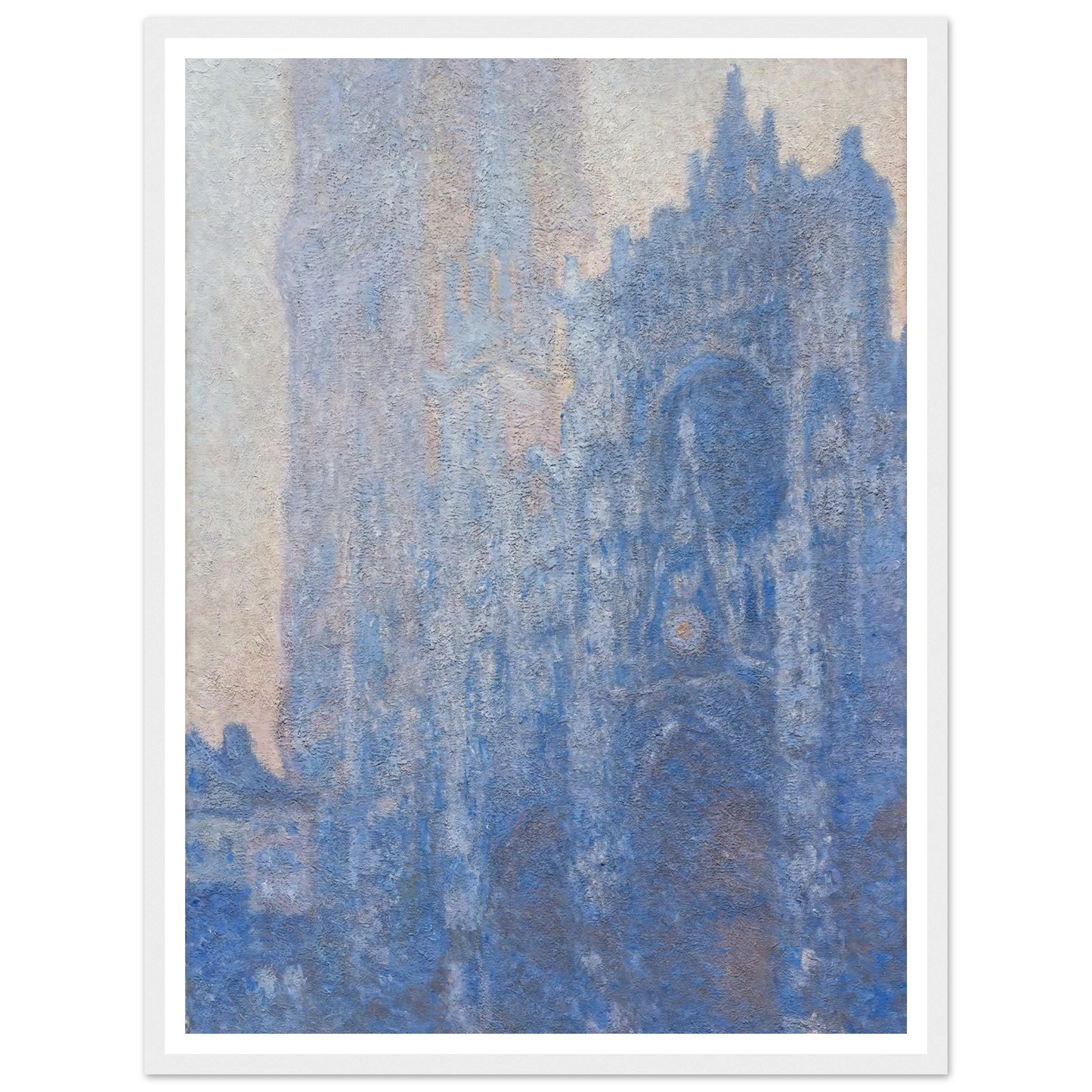 Rouen Cathedral Façade and Tour d’Albane (Morning Effect) (1894) Art Print | Claude Monet-Quipham Collections