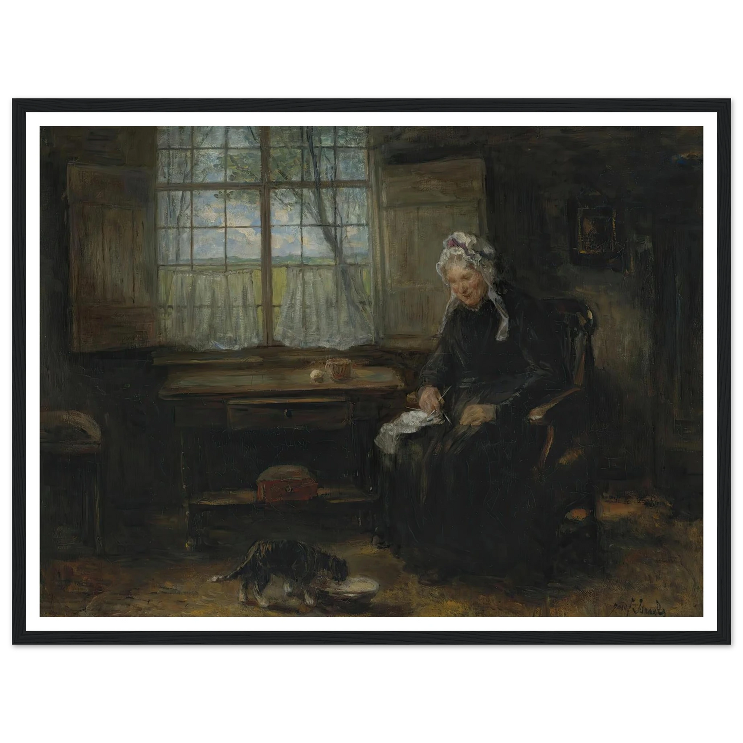 Une vieille demoiselle Art Print | Jozef Israels-Quipham Collections