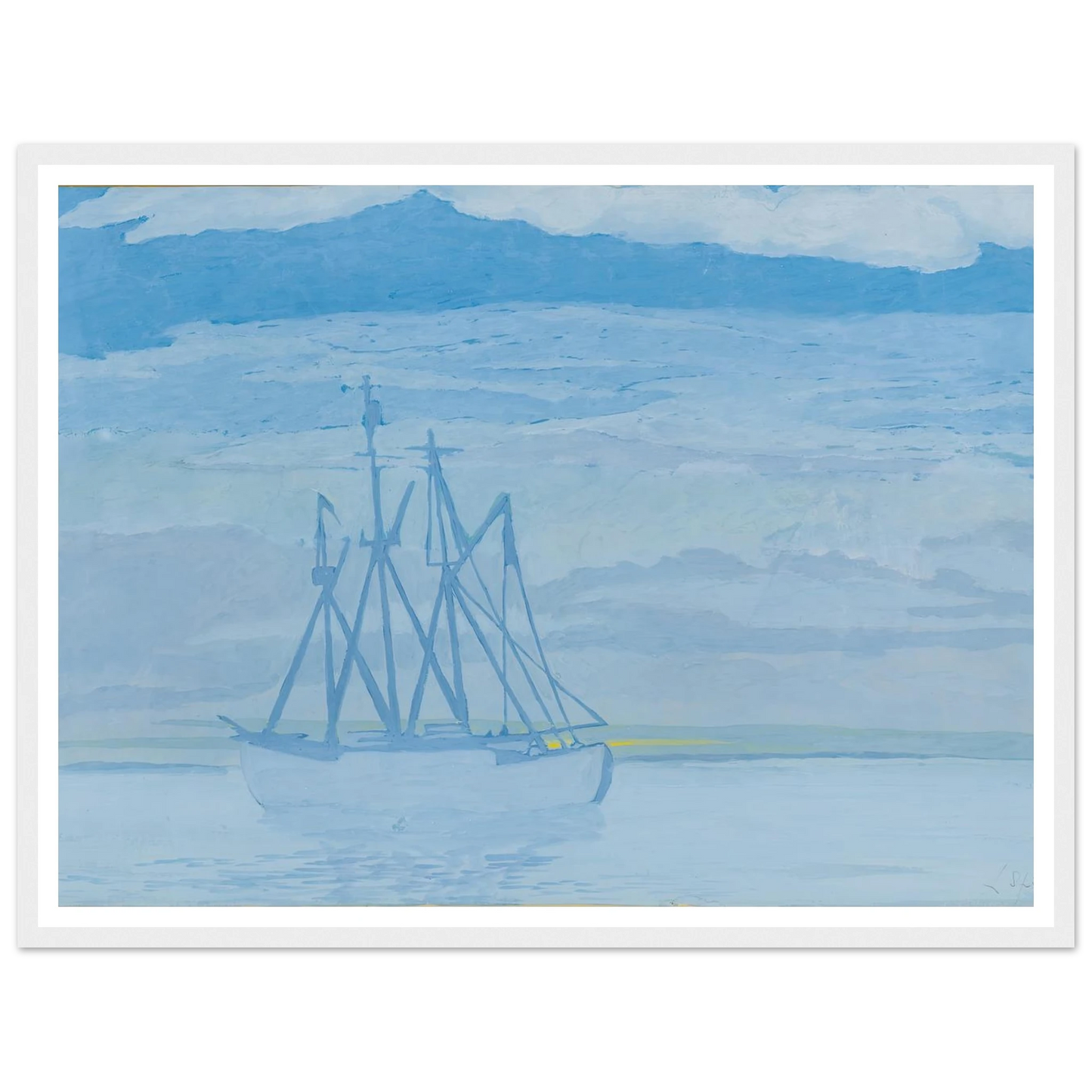Chalutier sur la mer (1921) Art Print | Leon Spilliaert-Quipham Collections