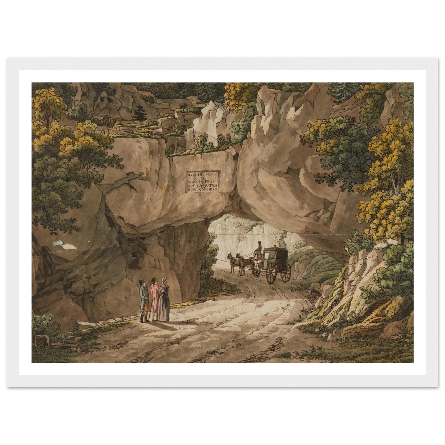 Vue de Pierre-Pertuis Art Print | Peter Birmann-Quipham Collections