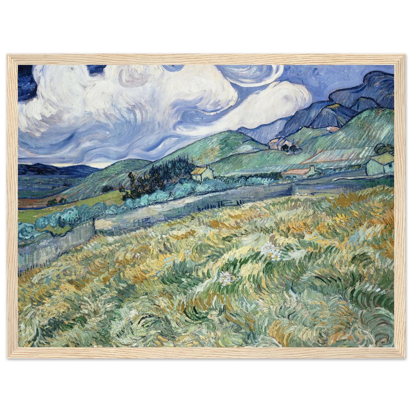 Landscape from Saint-Rémy (1889) Art Print | Vincent van Gogh-Quipham Collections