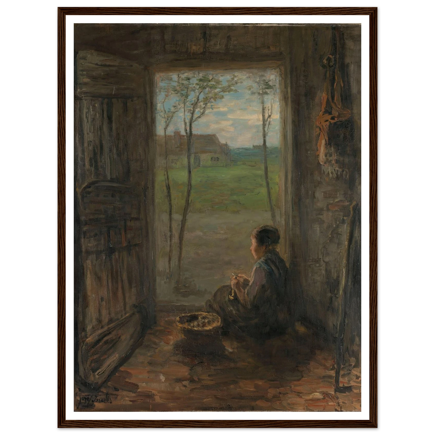 A Laren Scene (1905) Art Print | Jozef Israels-Quipham Collections