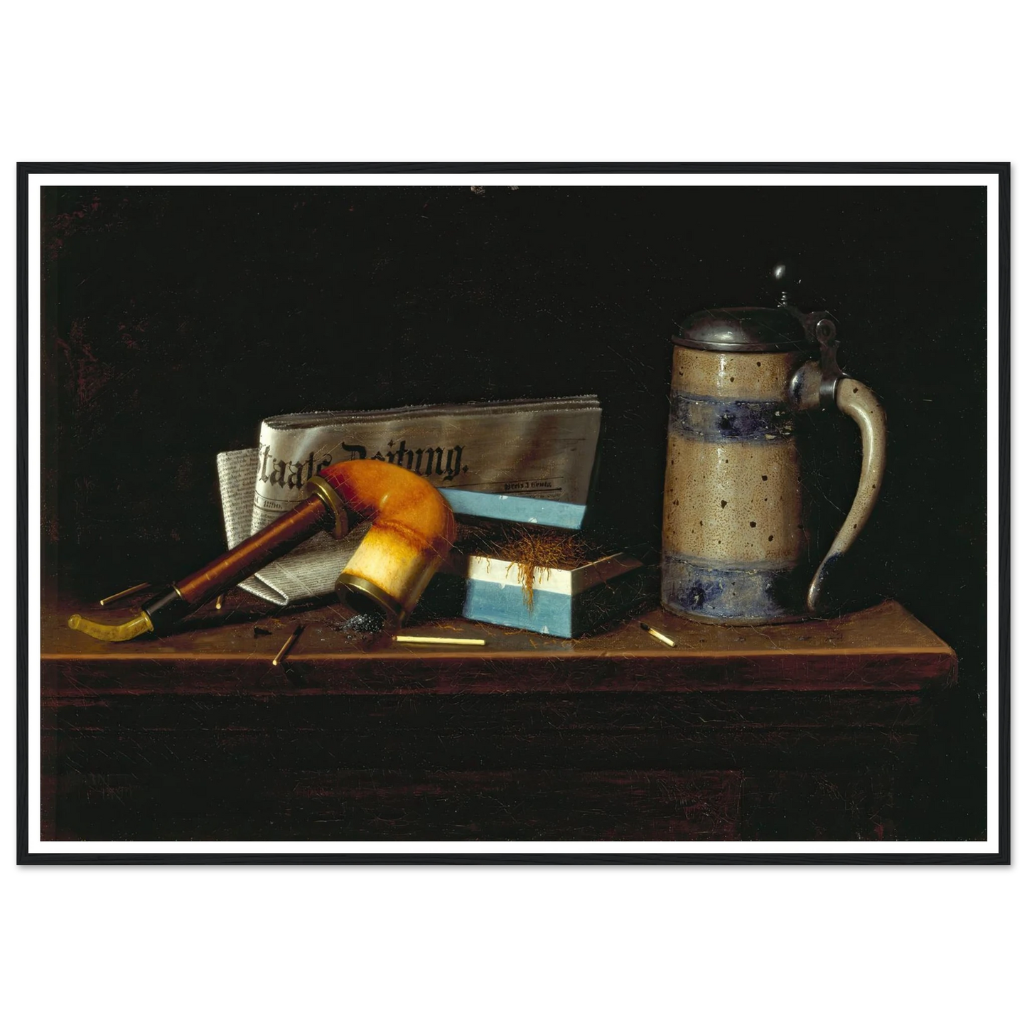 With the Staats Zeitung (1890) Art Print | William Michael Harnett-Quipham Collections
