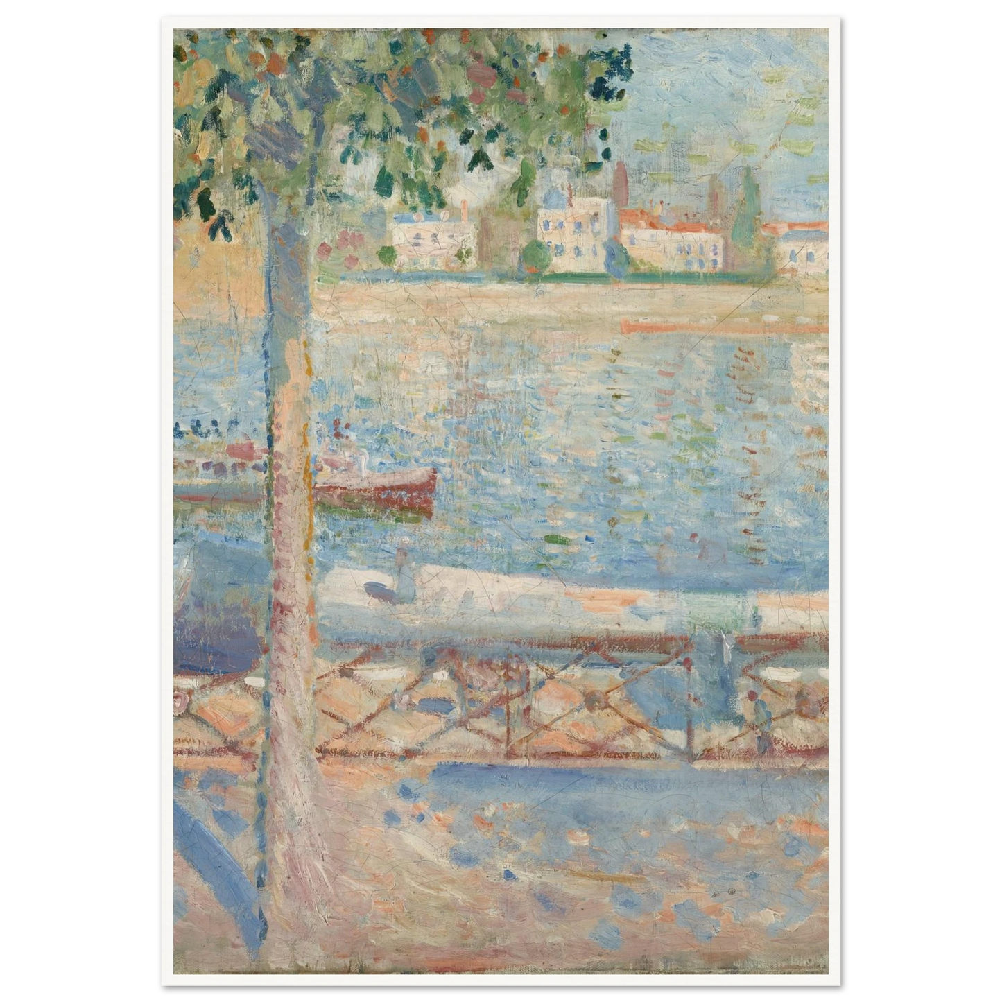 The Seine At Saint-Cloud (1890) Art Print | Edvard Munch-Quipham Collections