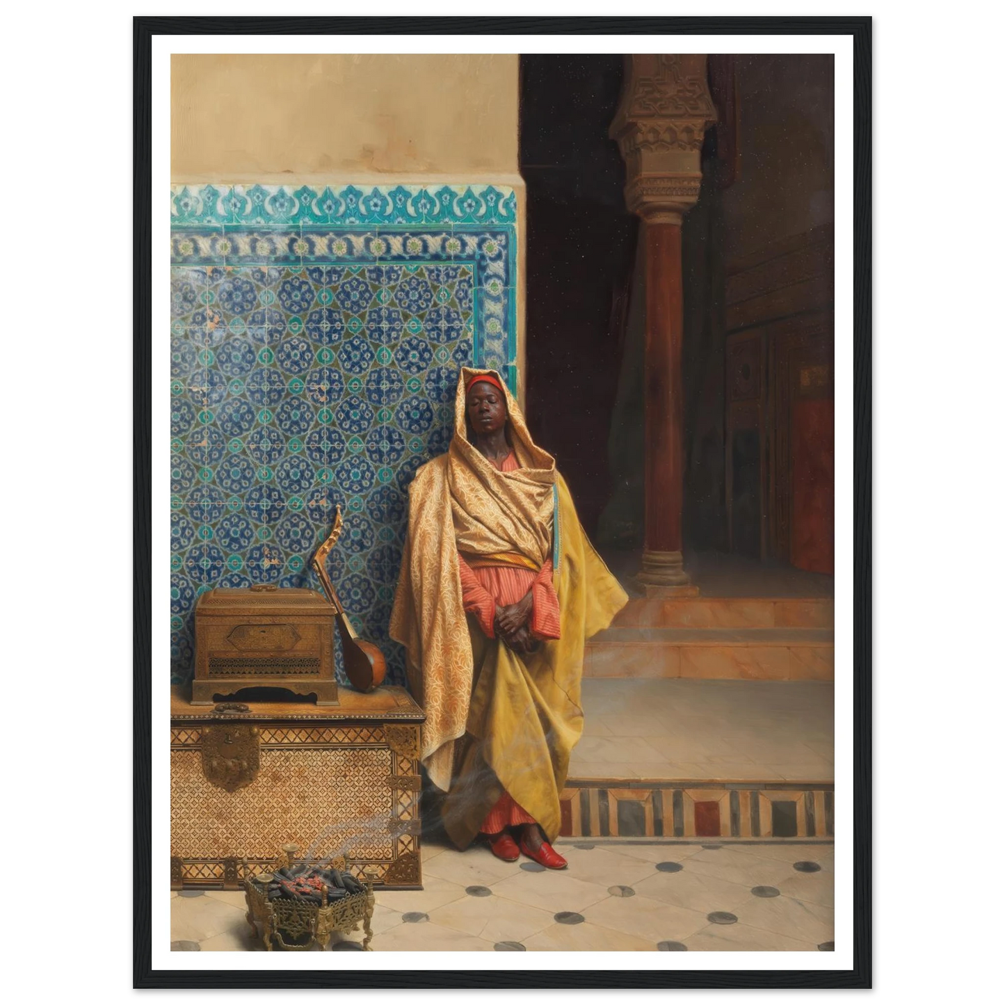 At the Mosque (1895) Art Print | Ludwig Deutsch-Quipham Collections