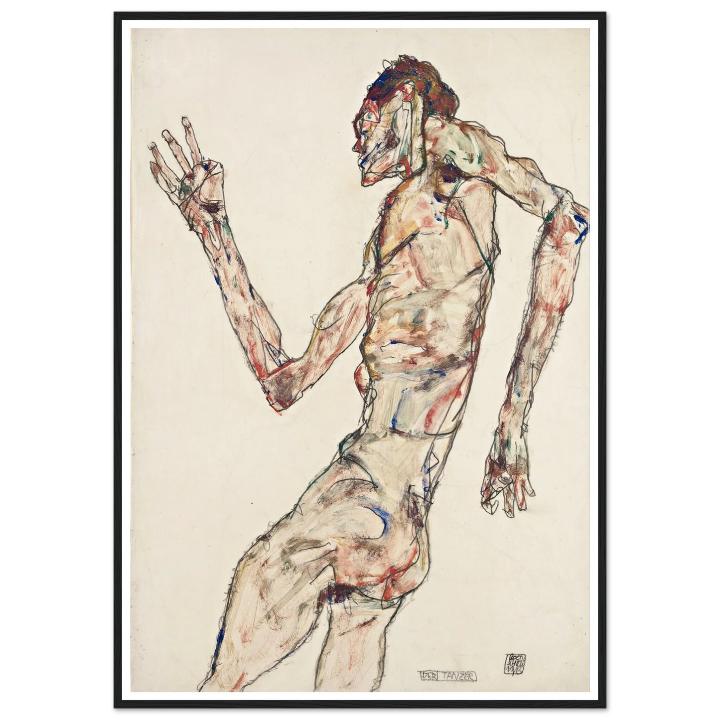 The Dancer (1913) Art Print | Egon Schiele-Quipham Collections