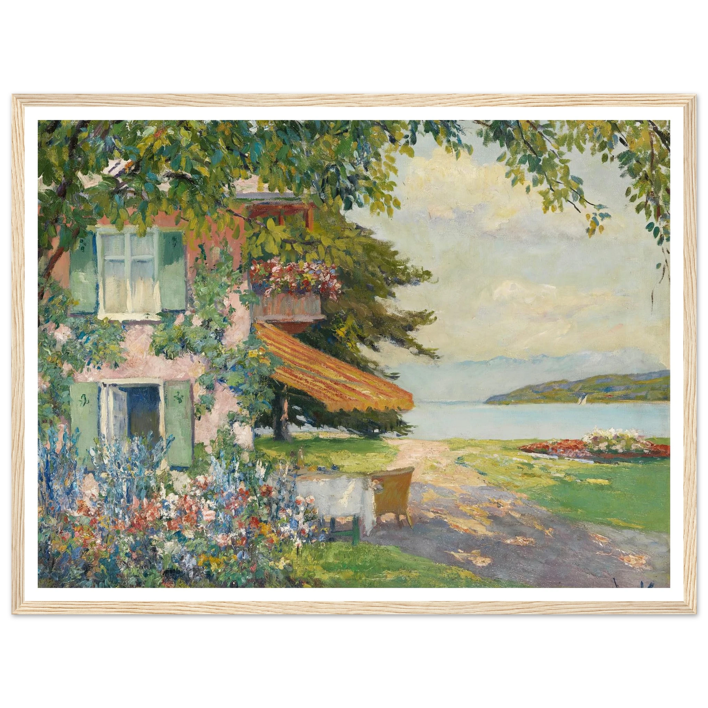 Spring Garden in Starnberg (1920) Art Print | Edward Cucue-Quipham Collections
