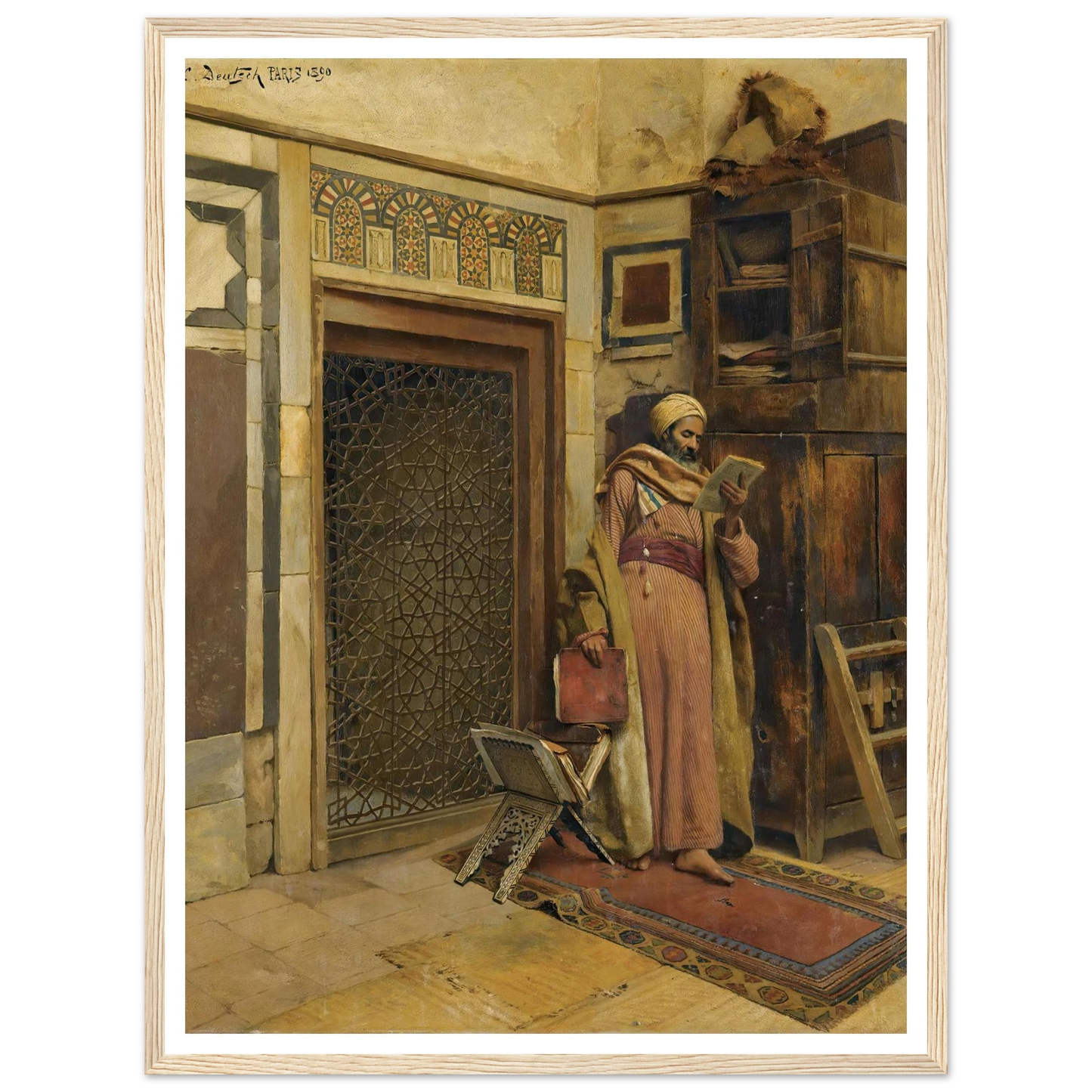 The scholar (1890) Art Print | Ludwig Deutsch-Quipham Collections