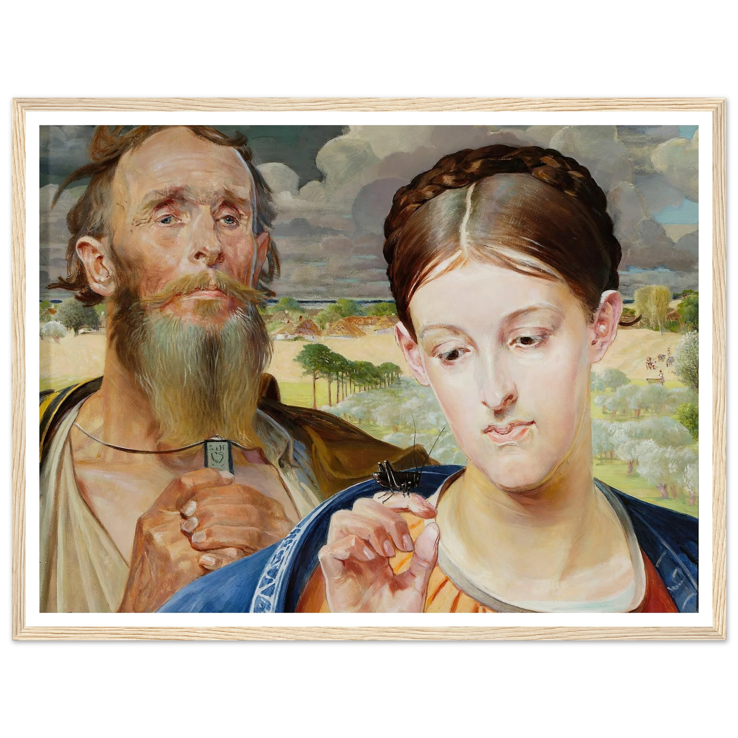 Music – left wing of the triptych (1906) Art Print | Jacek Malczewski-Quipham Collections