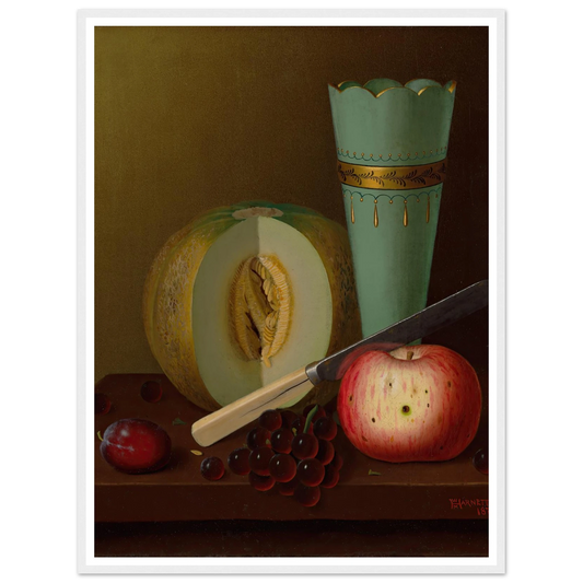 Fruit Pieces (1877) Art Print | William Michael Harnett-Quipham Collections
