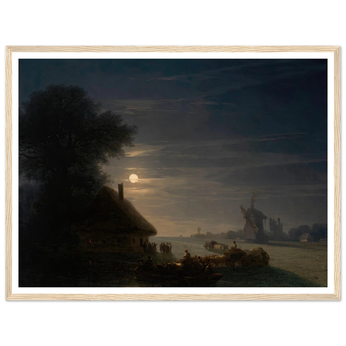 Ukrainian Landscape at Night (1870) Art Print | Ivan Konstantinovich Aivazovsky-Quipham Collections