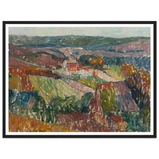 Landschaft bei Hetschburg (1907) Art Print | Christian Rohlfs-Quipham Collections