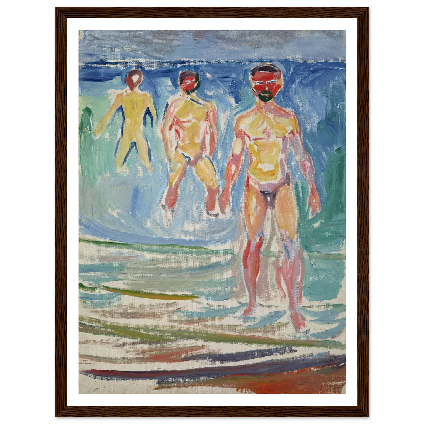 Bathing Men (1907) Art Print | Edvard Munch-Quipham Collections