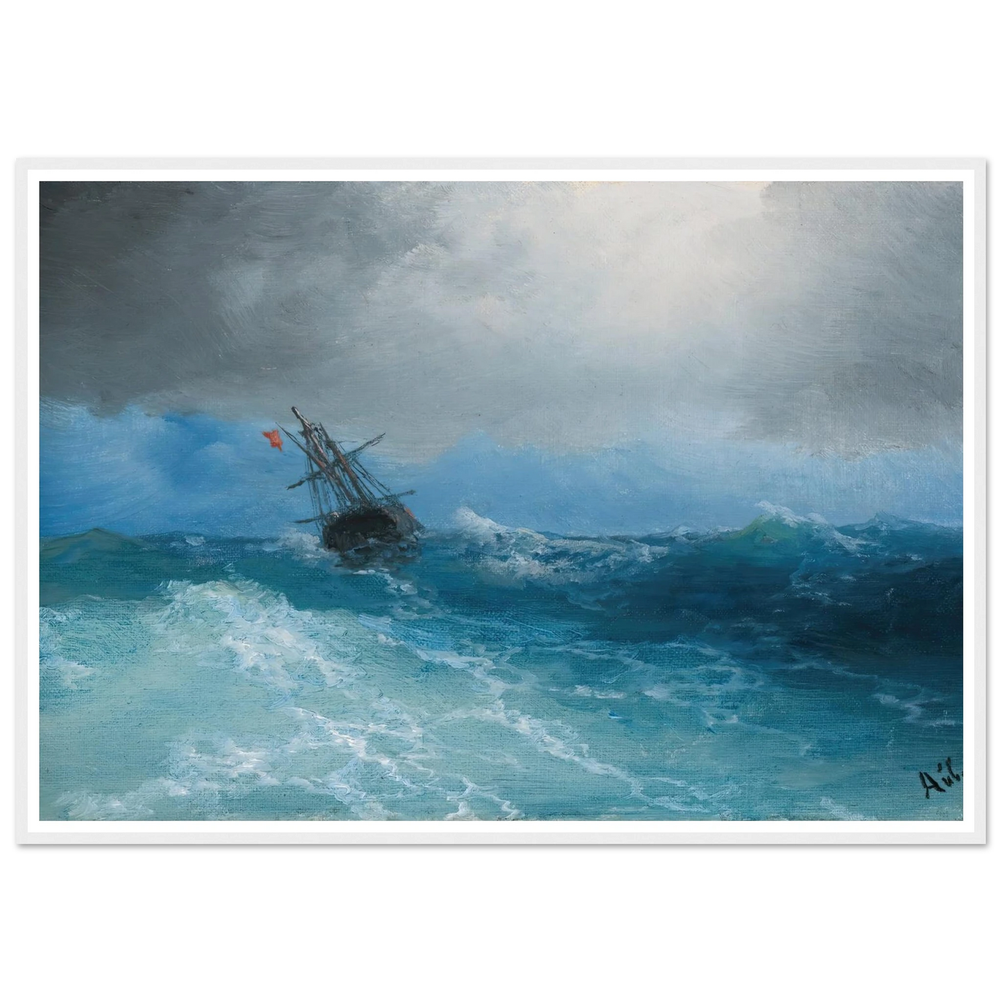 Gathering Storm (1899) Art Print | Ivan Konstantinovich Aivazovsky-Quipham Collections