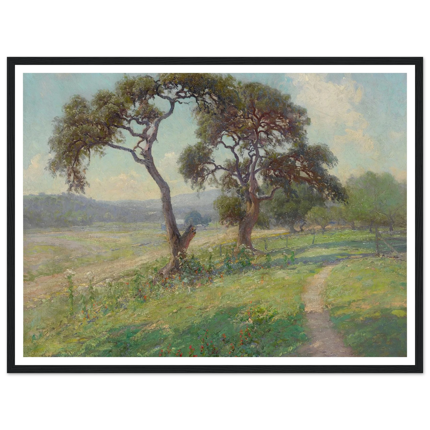 Untitled (Texas Hill Country Landscape) (circa 1915-1916) Art Print | Julian Onderdonk-Quipham Collections