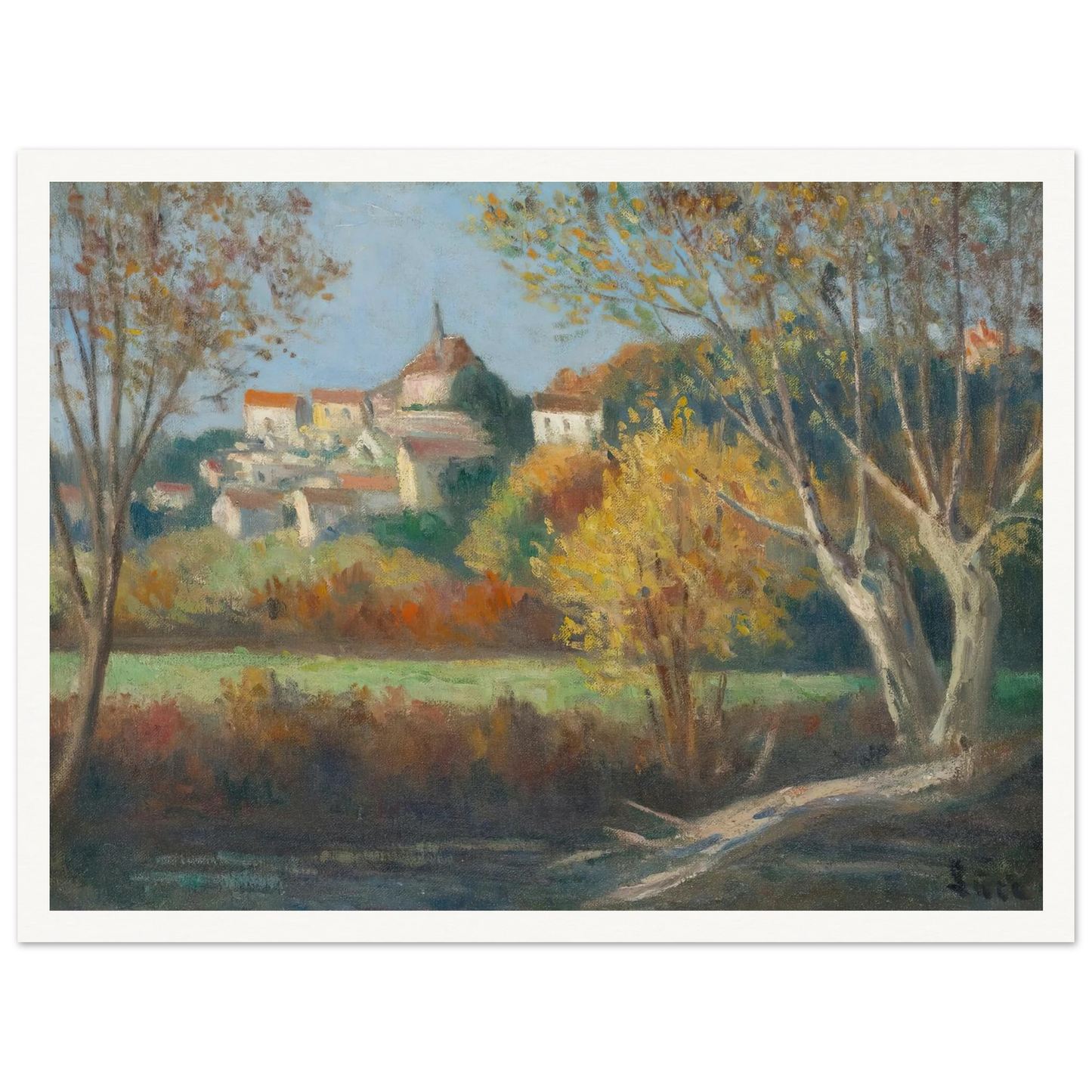 Rolleboise, Le Village Art Print | Maximilien Luce-Quipham Collections