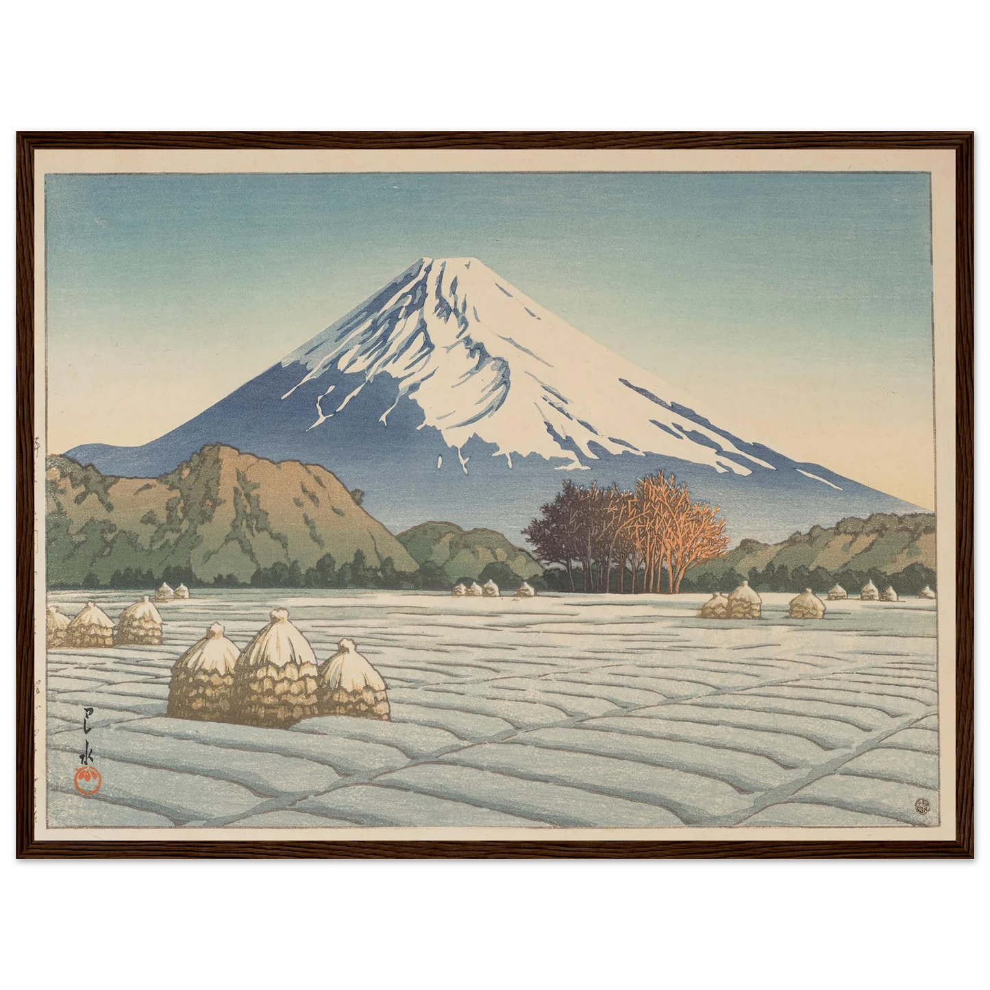 Izu Nagaoka shimo no asa (Frosty morning in Nagaoka, Izu) (1939) Art Print | Kawase Hasui-Quipham Collections
