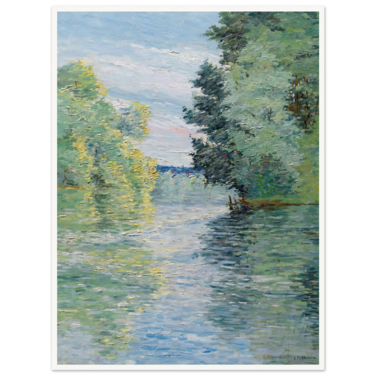 Le Petit bras de la Seine à Argenteuil (1890) Art Print | Gustave Caillebotte-Quipham Collections