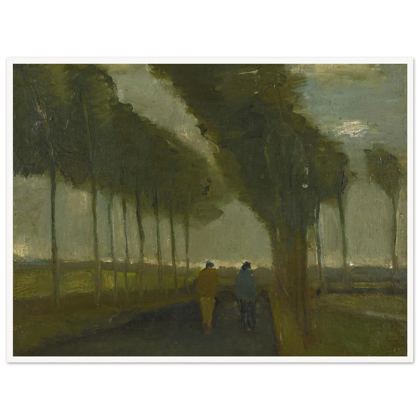 L’allée Aux Deux Promeneurs (1883) Art Print | Vincent van Gogh-Quipham Collections