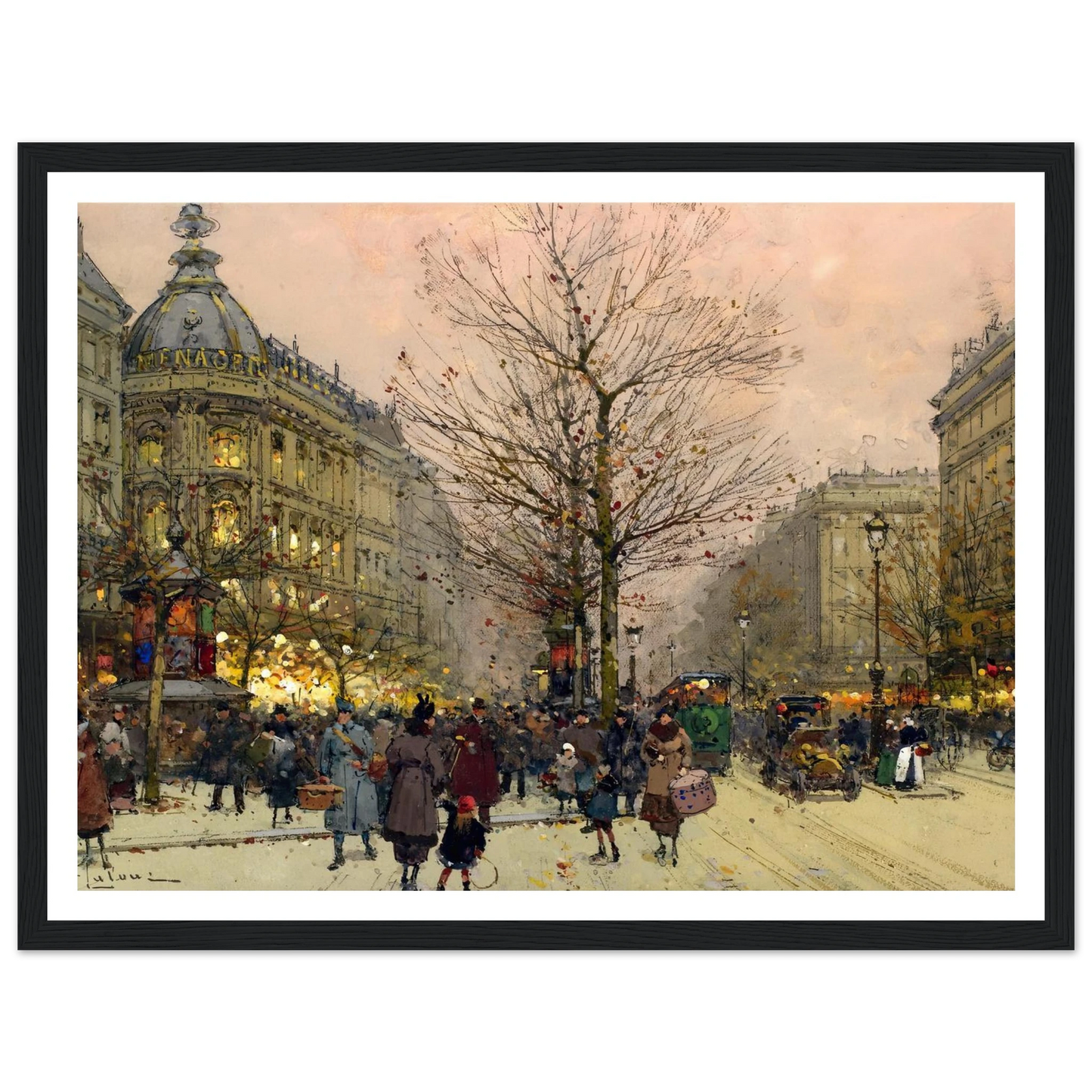 Les Grands Boulevards, Paris Art Print | Eugene Galien Laloue-Quipham Collections