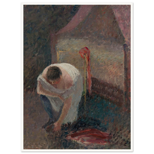 Femme En Chemise Près D’un Lit (circa 1896) Art Print | Camille Pissarro-Quipham Collections