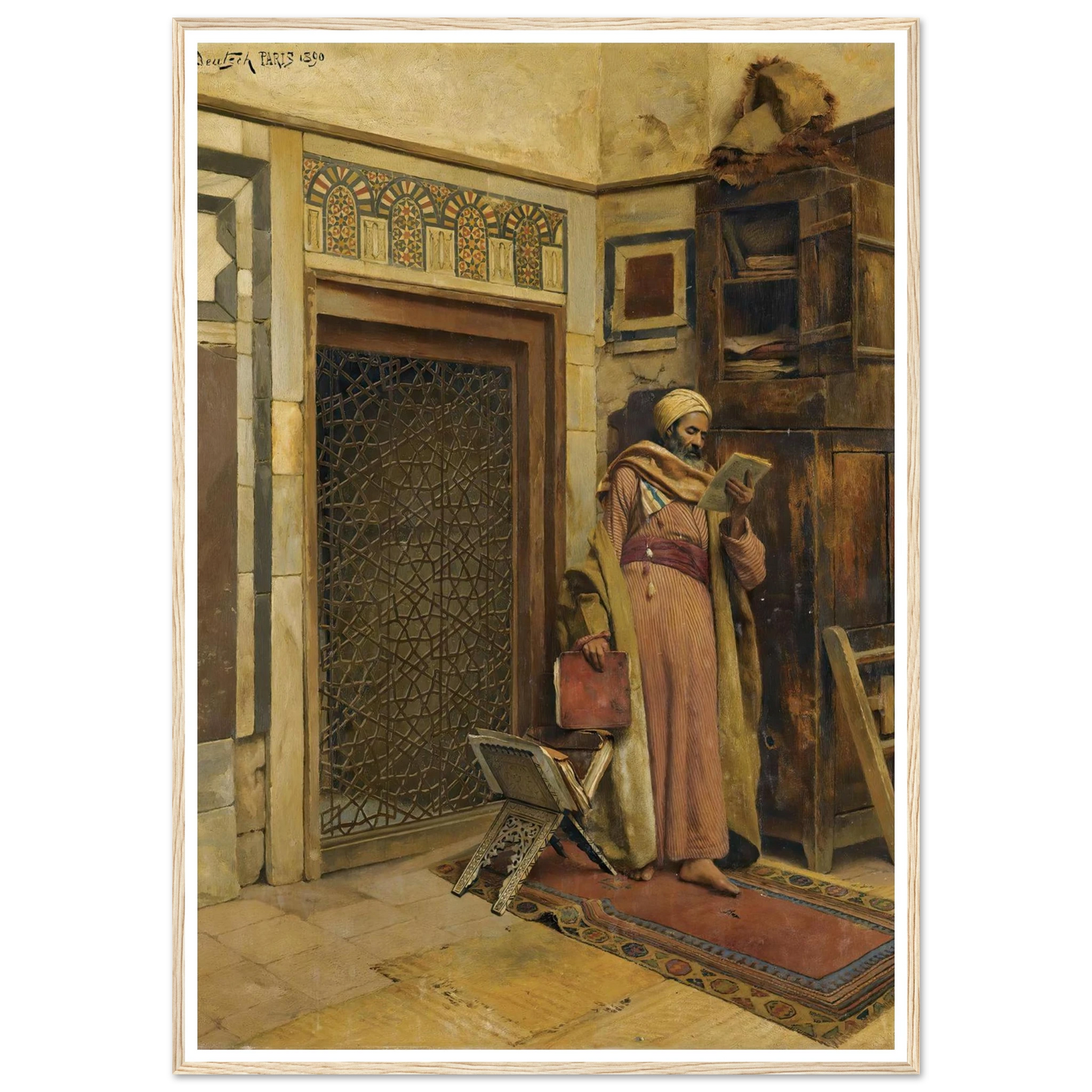 The scholar (1890) Art Print | Ludwig Deutsch-Quipham Collections