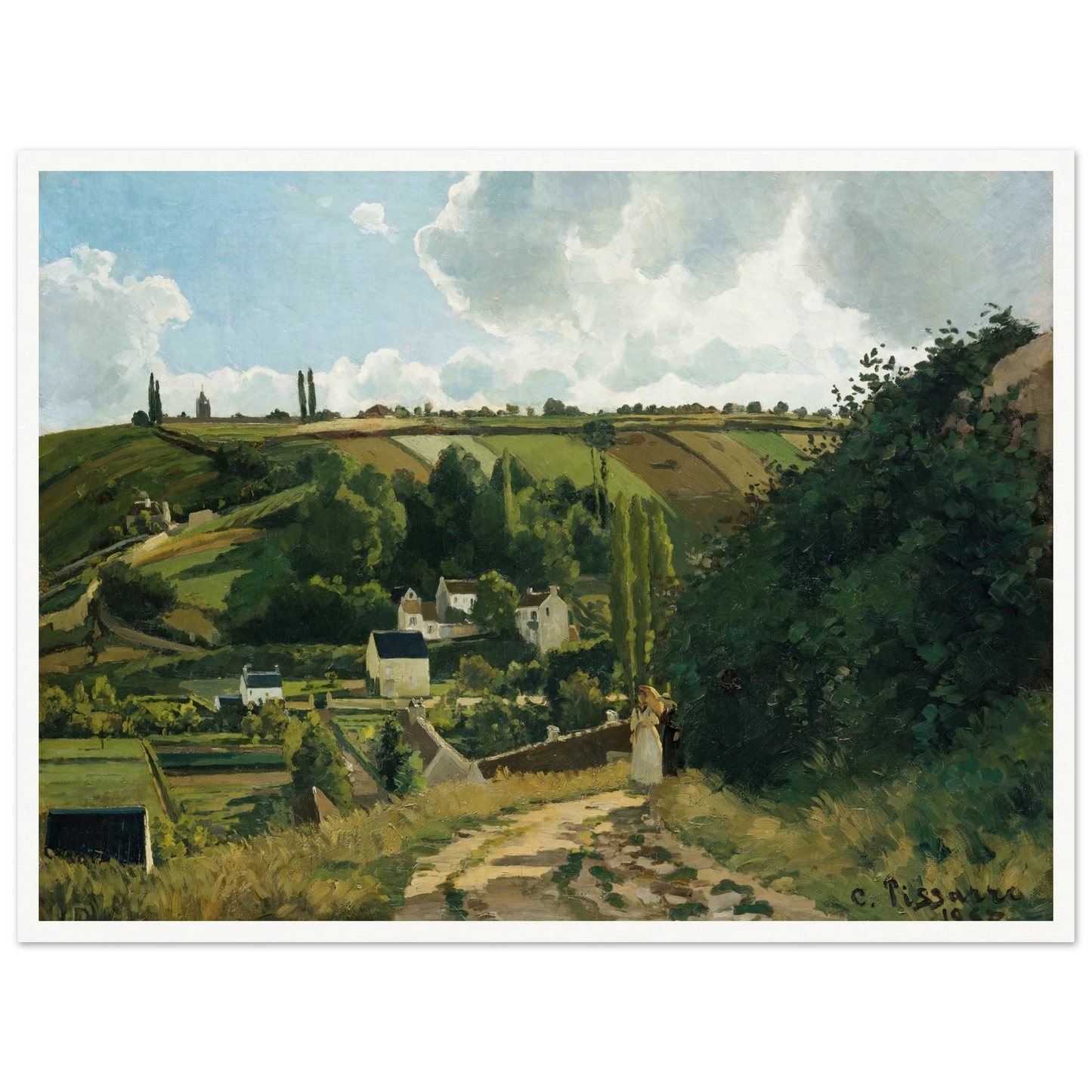 Jalais Hill, Pontoise (1867) Art Print | Camille Pissarro-Quipham Collections