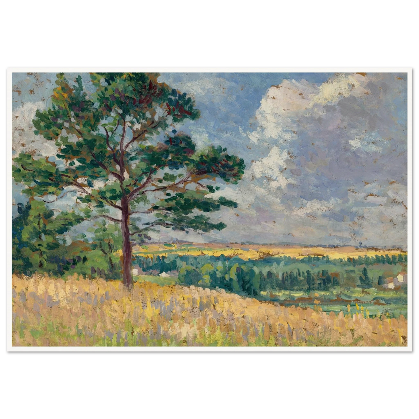Paysage près de Méréville (circa 1905) Art Print | Maximilien Luce-Quipham Collections
