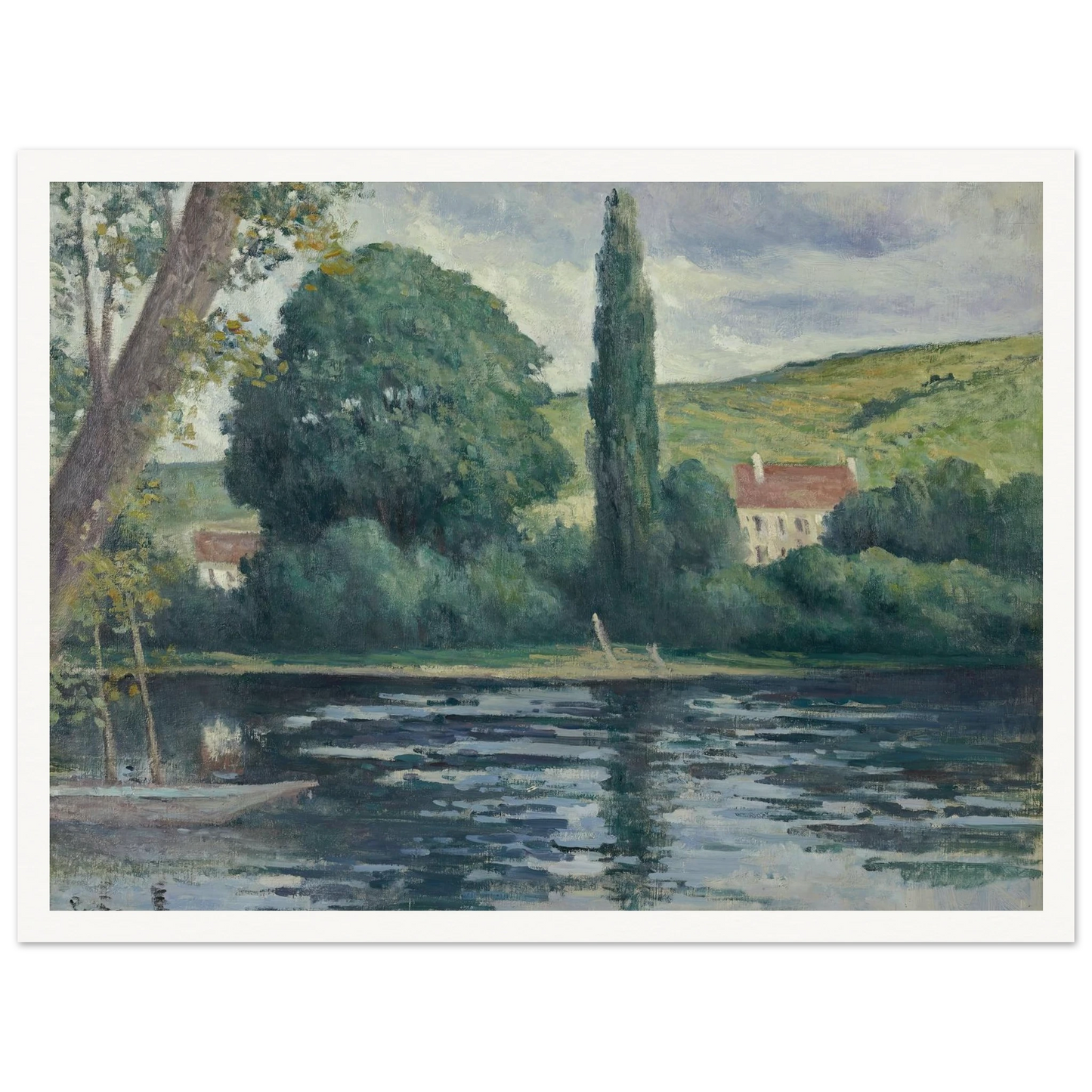La Seine à Vernonnet (circa 1920) Art Print | Maximilien Luce-Quipham Collections