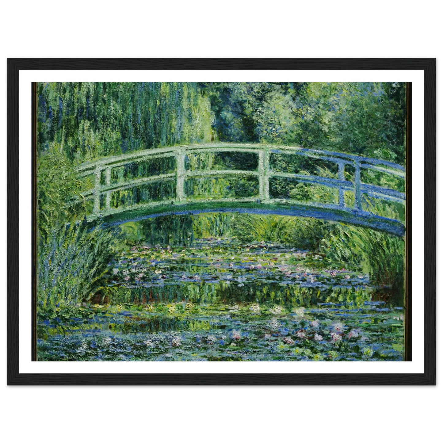 Water Lilies and Japanese Bridge (1899) Art Print | Claude Monet-Quipham Collections