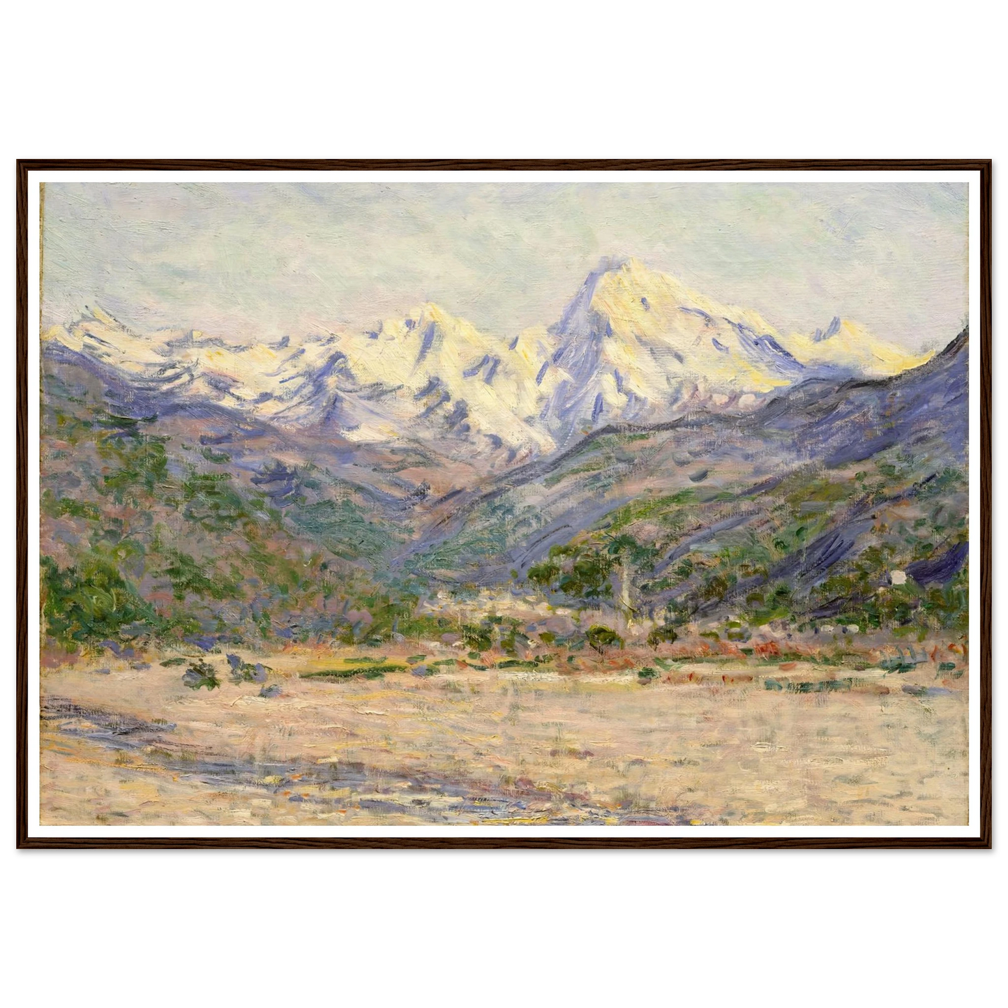 The Valley of the Nervia (1884) Art Print | Claude Monet-Quipham Collections