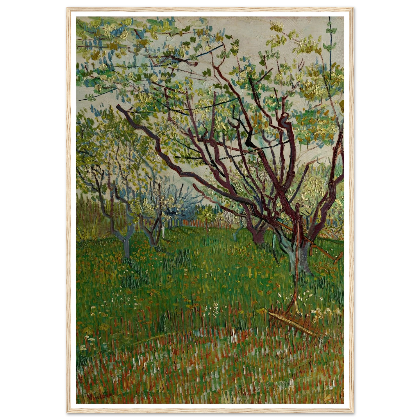 The Flowering Orchard (1888) Art Print | Vincent van Gogh-Quipham Collections