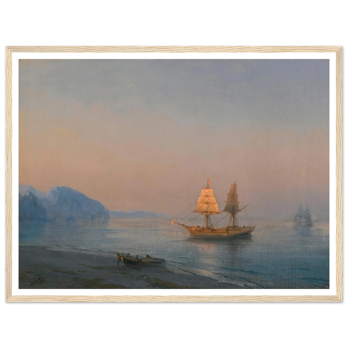 Morning In Yalta (1880) Art Print | Ivan Konstantinovich Aivazovsky-Quipham Collections