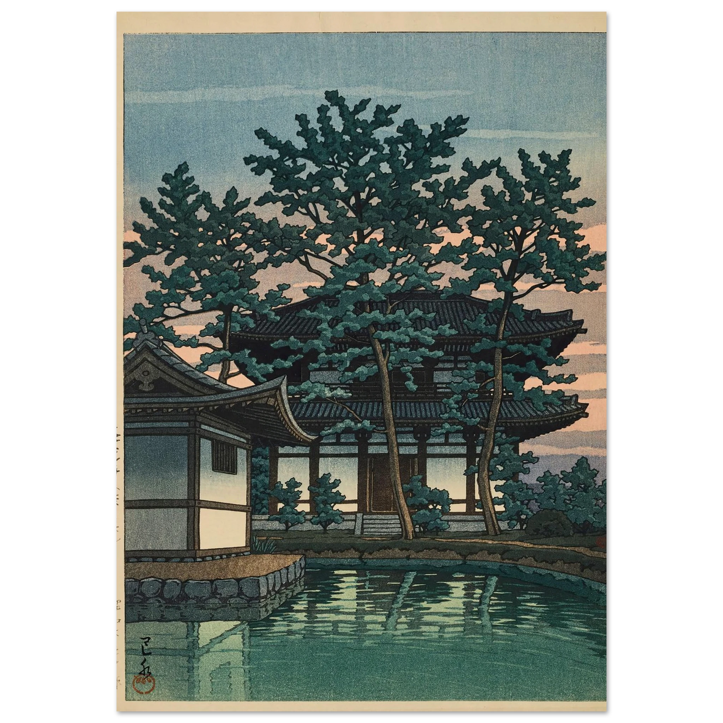 Kikoji, Nara ken (Kiko Temple, Nara Prefecture) (1950) Art Print | Kawase Hasui-Quipham Collections