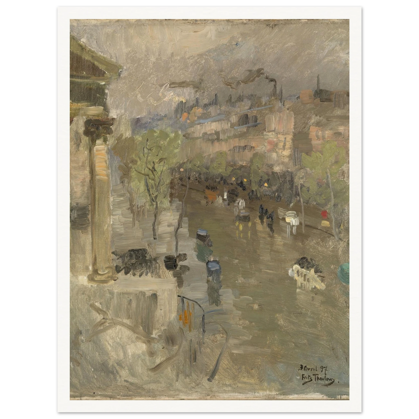 View from Paris near the Madeleine Church (1897) Art Print | Frits Thaulow-Quipham Collections