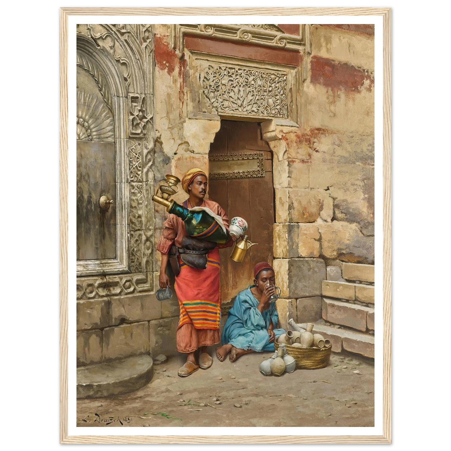The Water Seller (1891) Art Print | Ludwig Deutsch-Quipham Collections