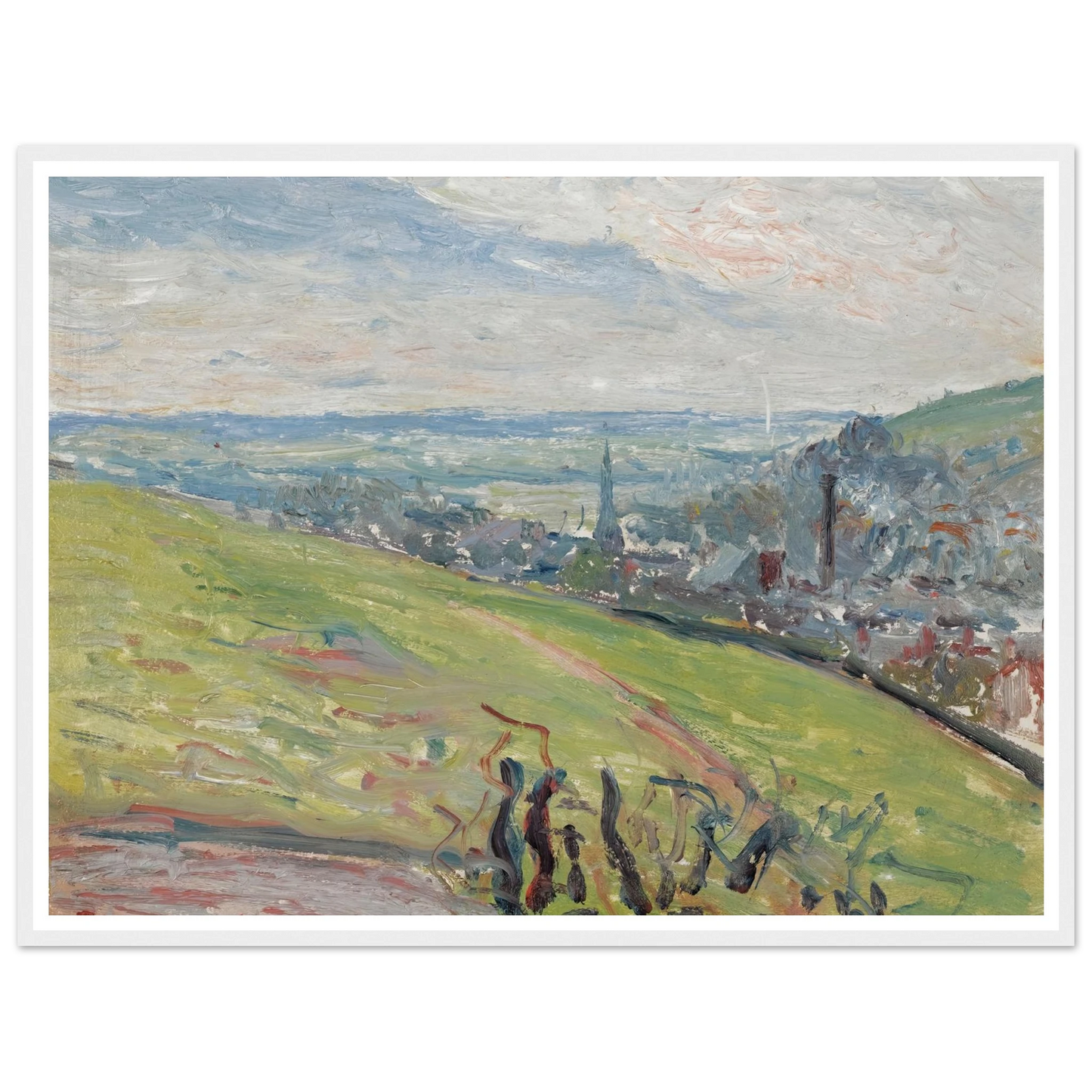 Environs De Rouen (1883) Art Print | Camille Pissarro-Quipham Collections