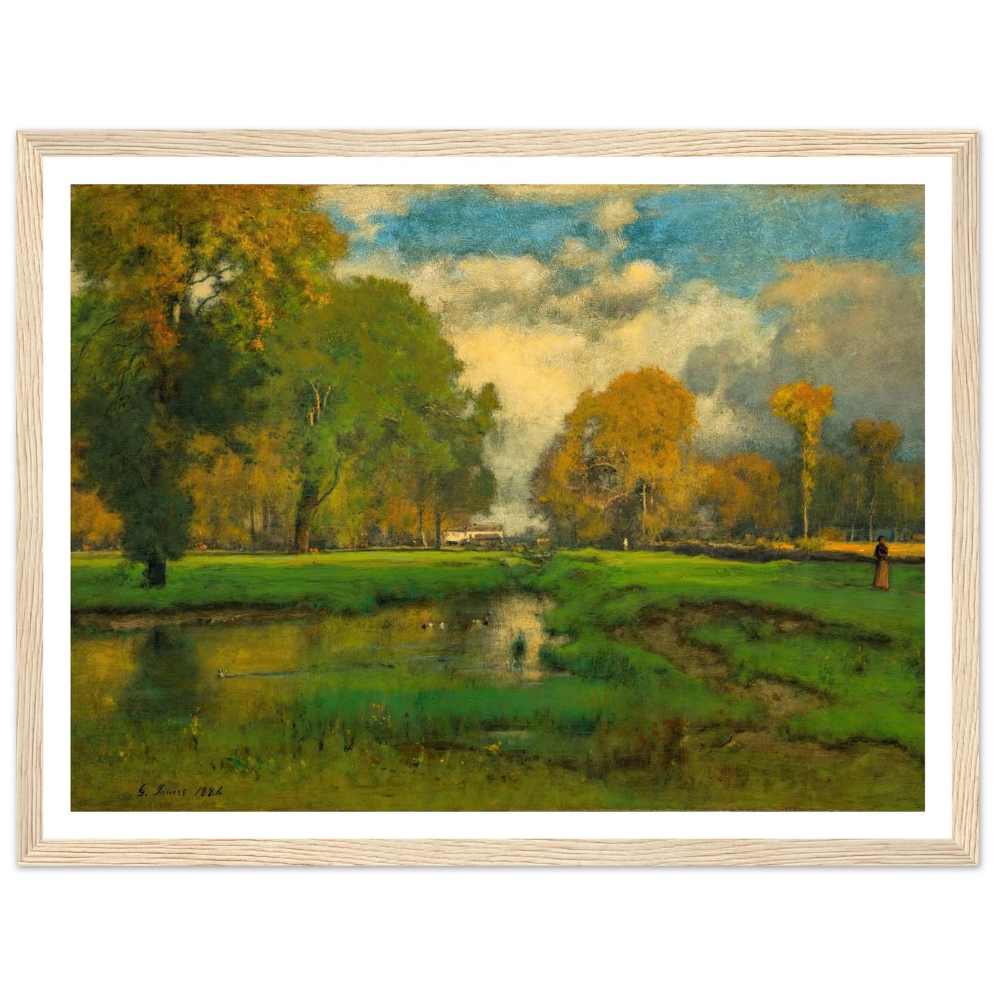 October (1882) Art Print | George Inness-Quipham Collections