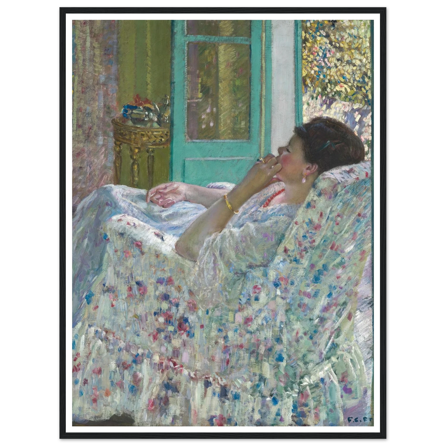 Afternoon – Yellow Room (1910) Art Print | Frederick Carl Frieseke-Quipham Collections