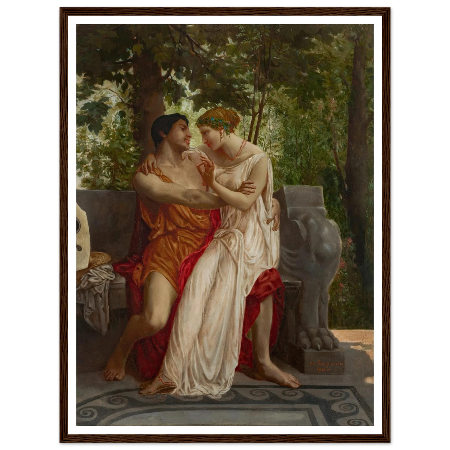 Les amoureux (1850) Art Print | William Bouguereau-Quipham Collections