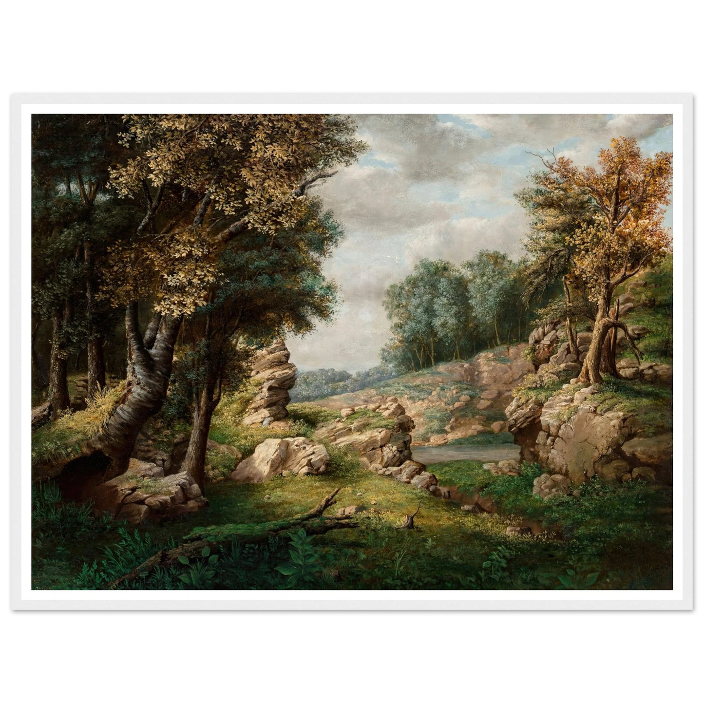 Rocky Dell (Near the Village) (circa 1849-1850) Art Print | George Inness-Quipham Collections